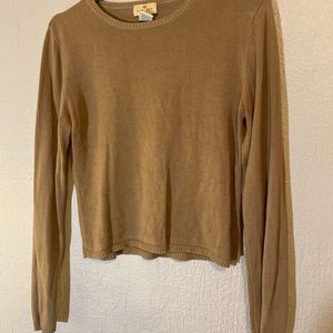 Cropped Tan Sweater